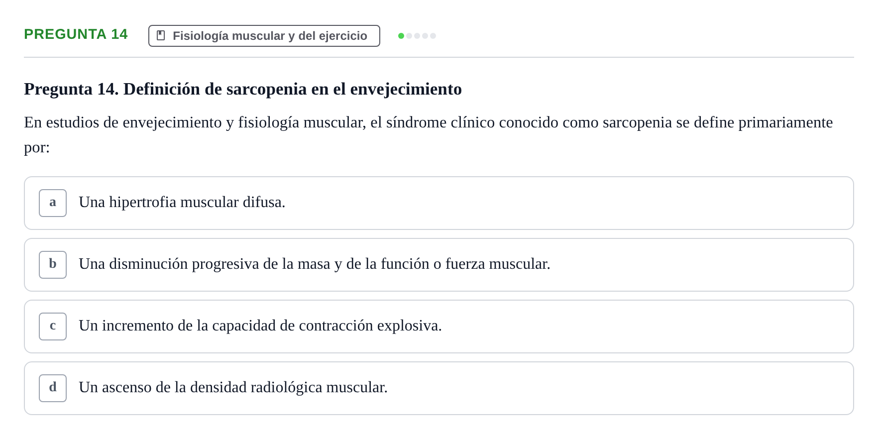 Enunciado: Pregunta 14