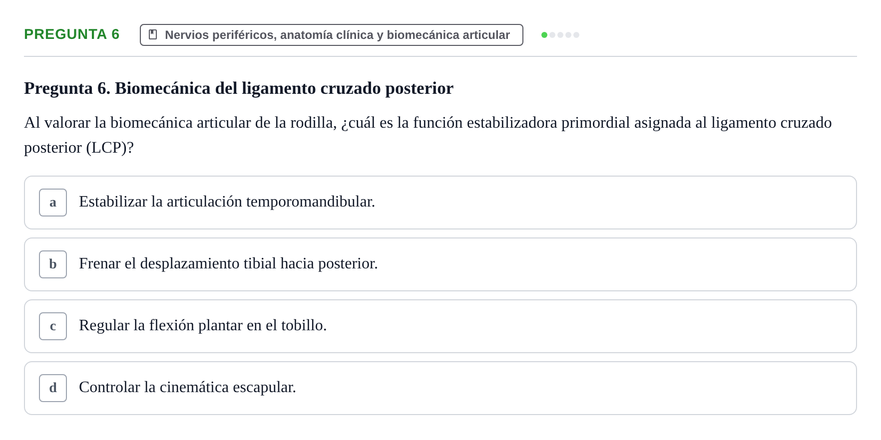 Enunciado: Pregunta 6