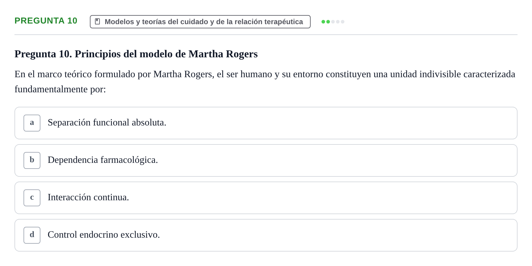 Enunciado: Pregunta 10