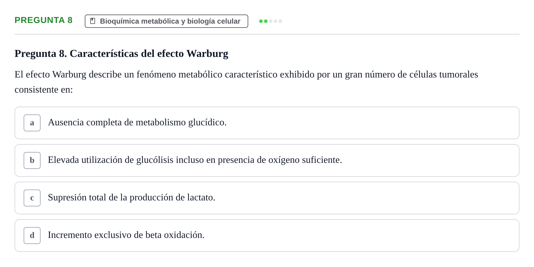 Enunciado: Pregunta 8
