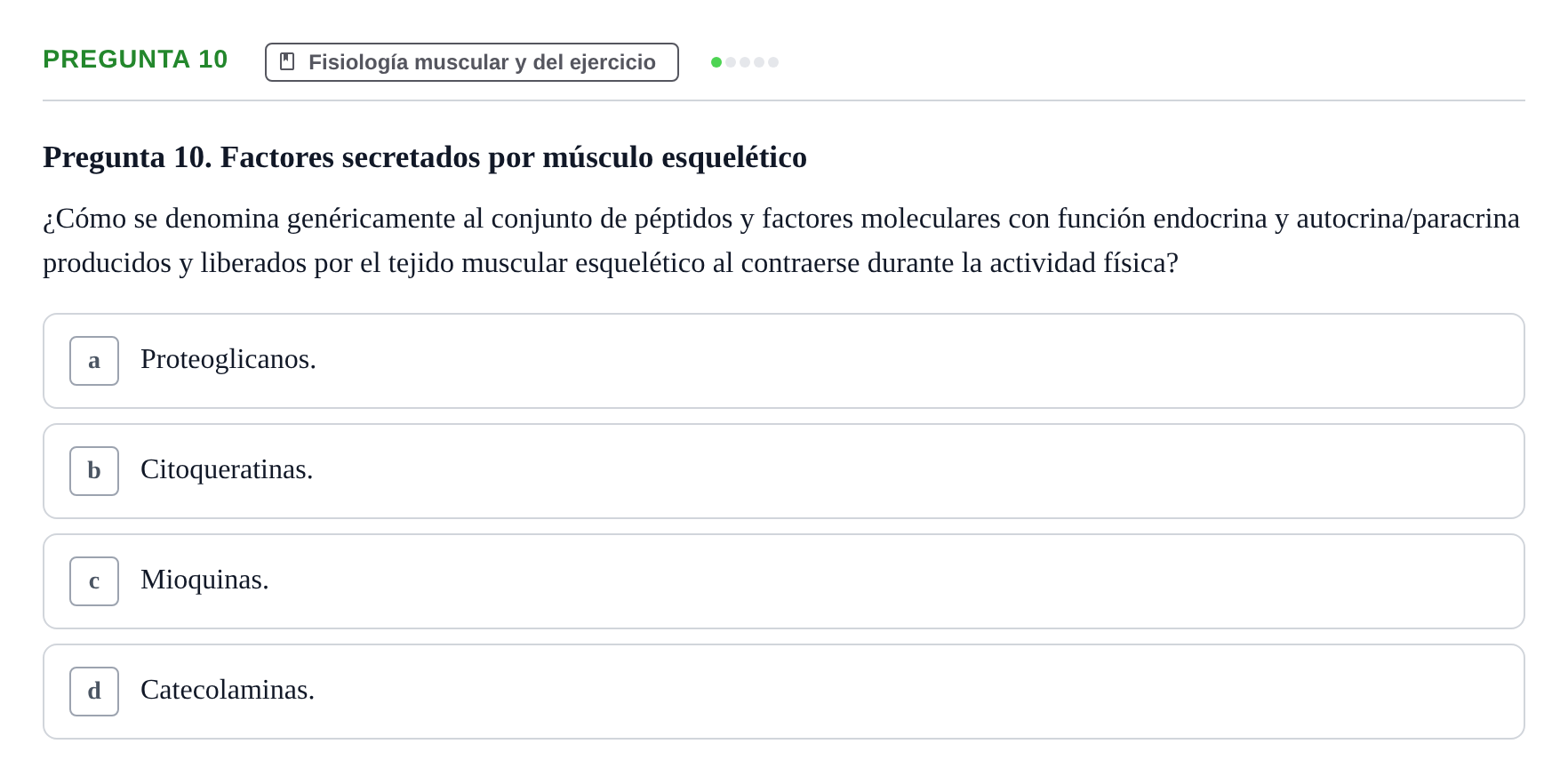 Enunciado: Pregunta 10