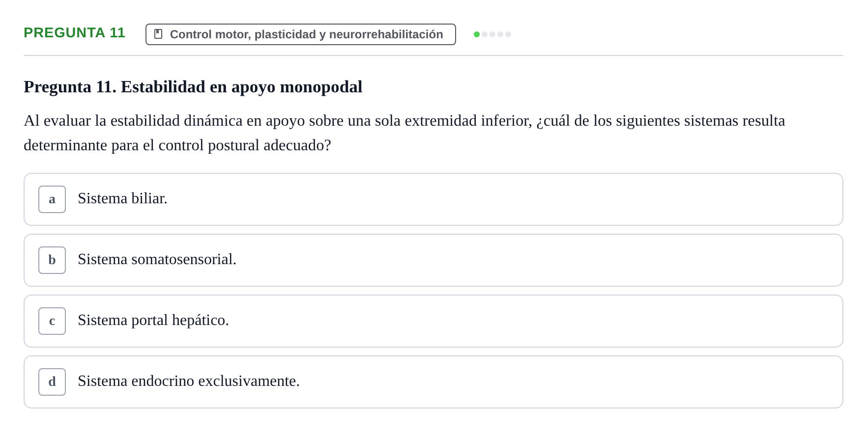 Enunciado: Pregunta 11