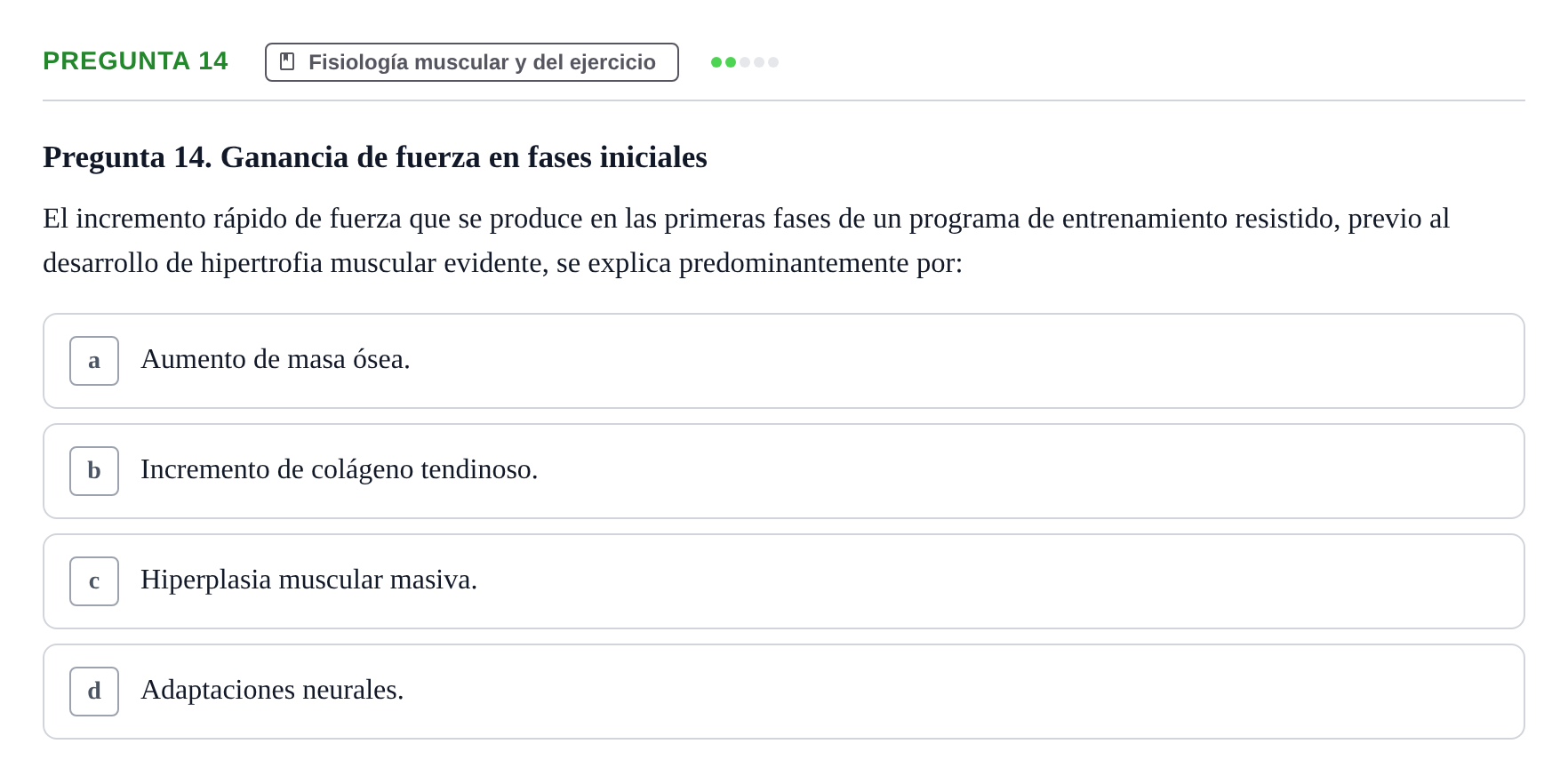 Enunciado: Pregunta 14