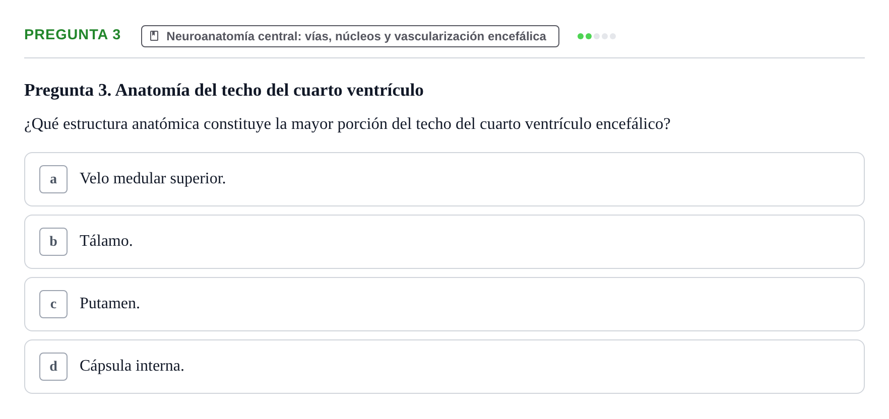 Enunciado: Pregunta 3