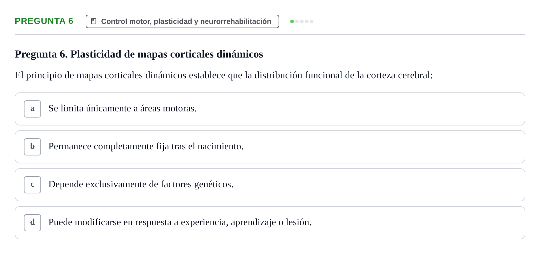 Enunciado: Pregunta 6
