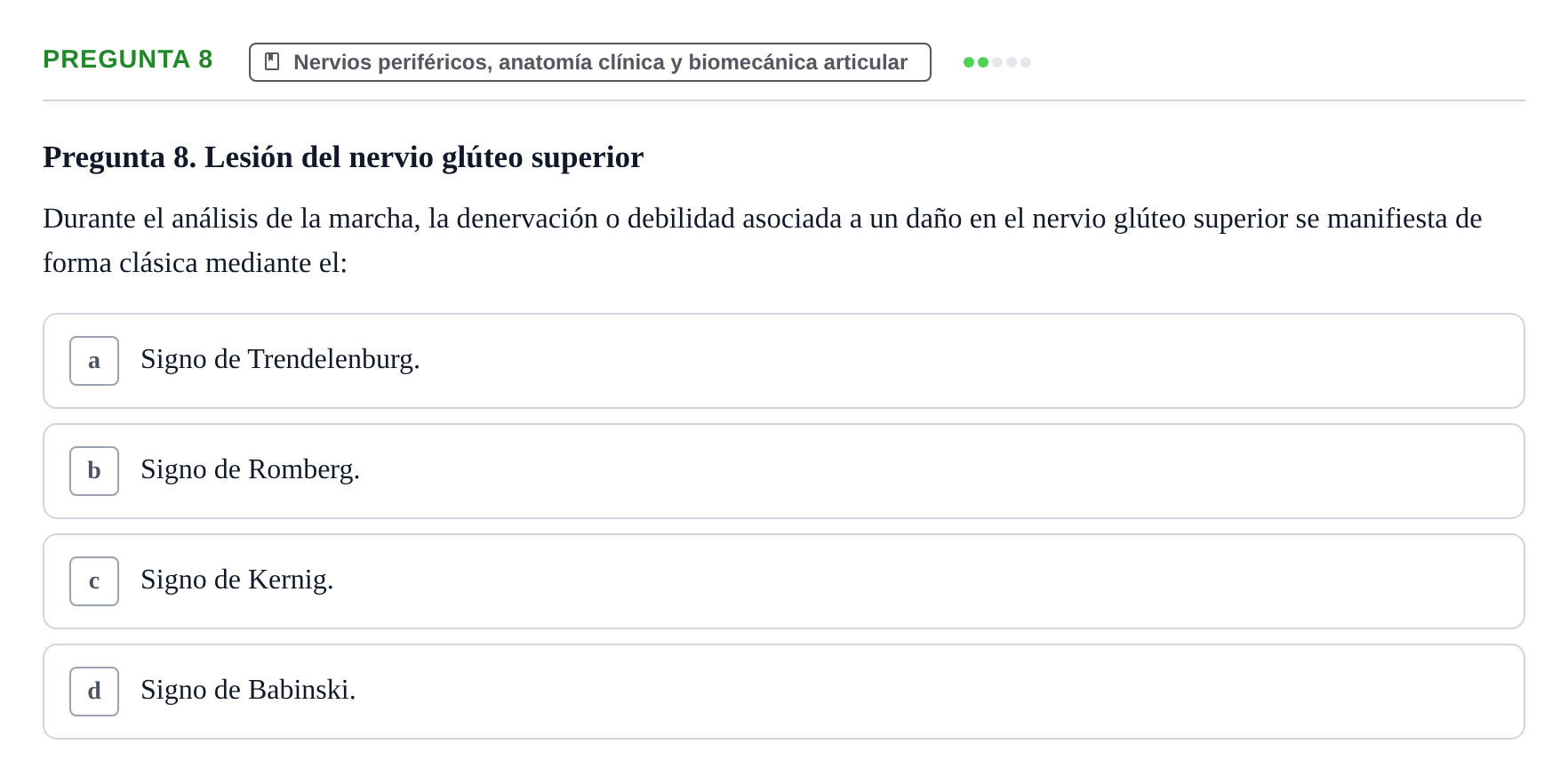 Enunciado: Pregunta 8