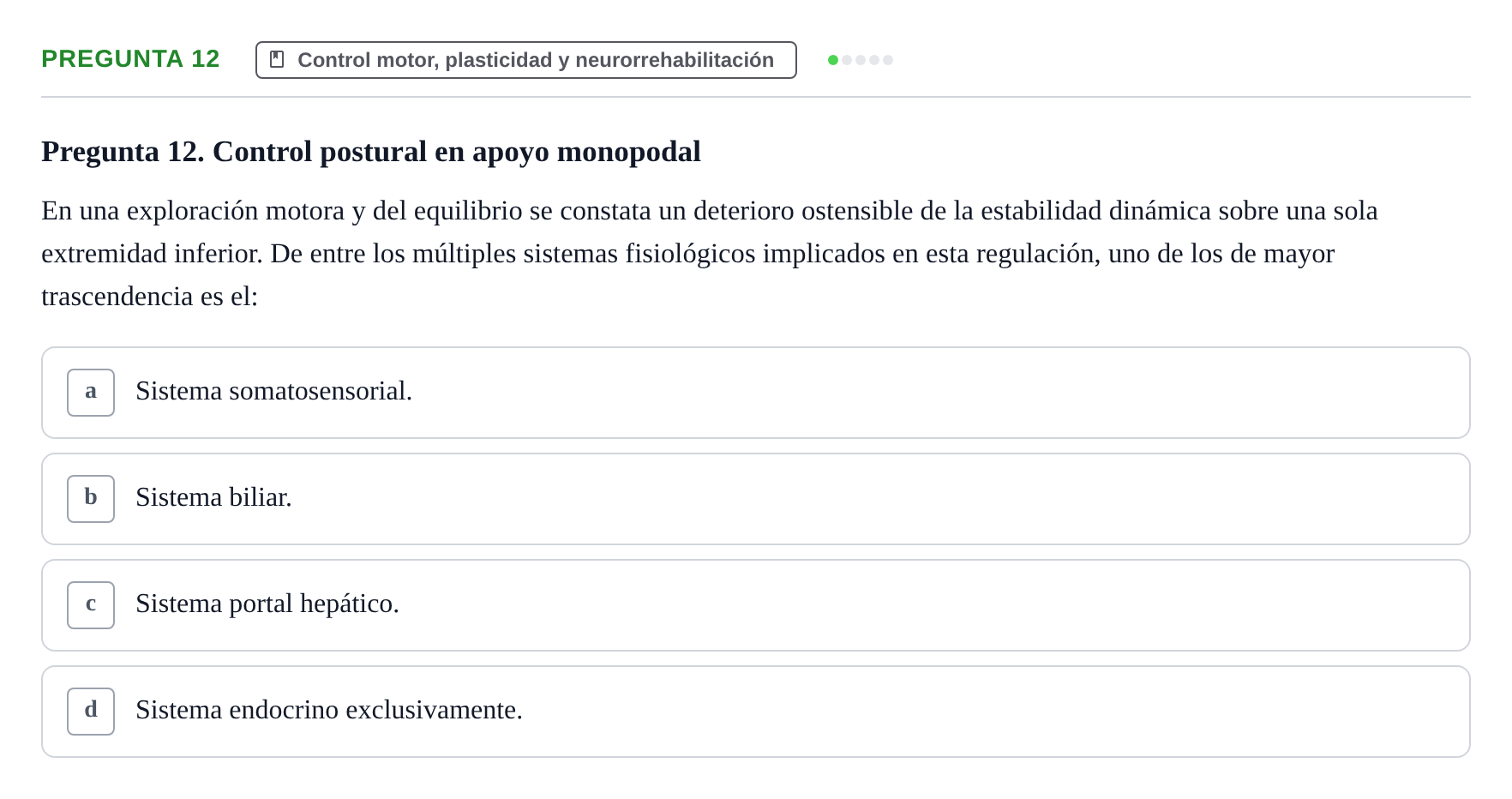 Enunciado: Pregunta 12