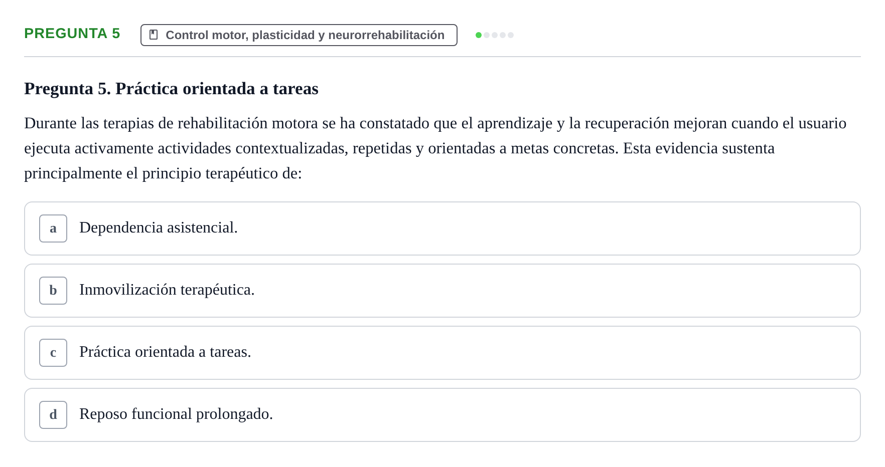 Enunciado: Pregunta 5
