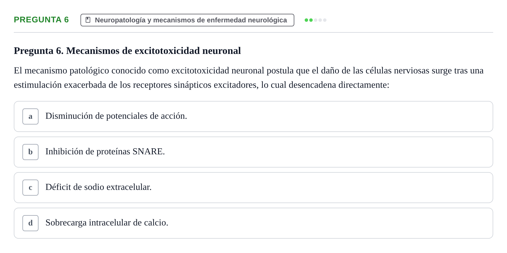 Enunciado: Pregunta 6