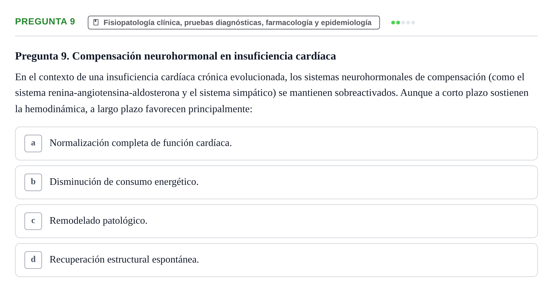Enunciado: Pregunta 9