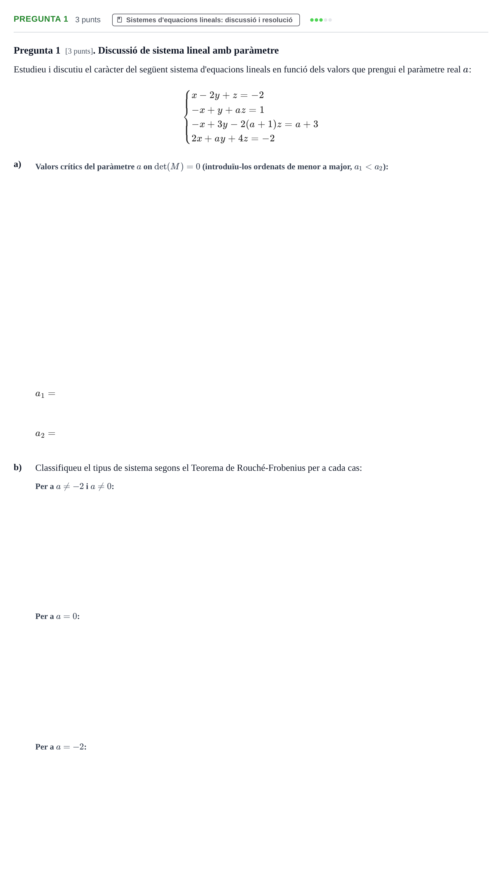 Enunciado: Pregunta 1 · Matemáticas Empresariales UDL 2014