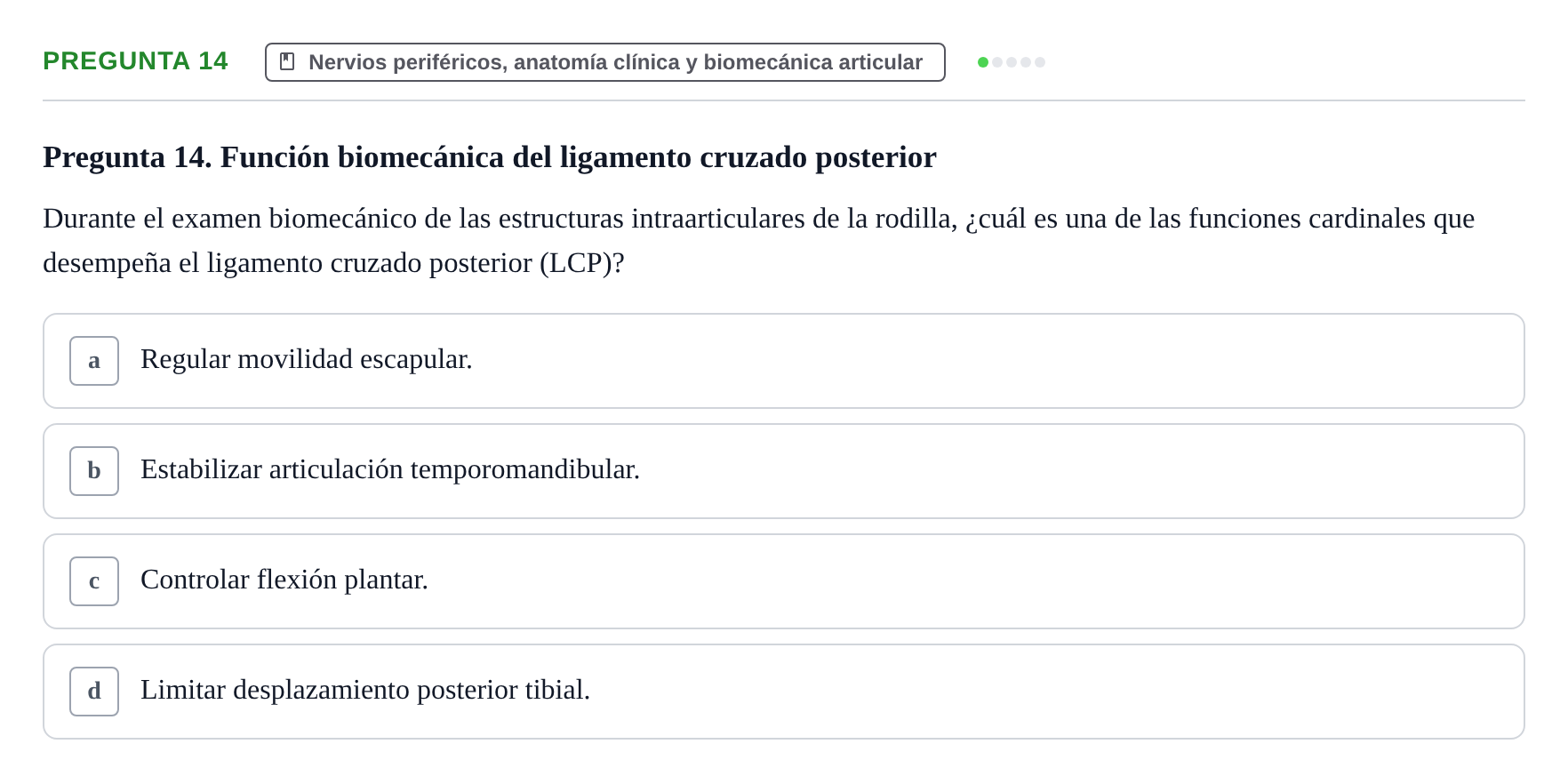 Enunciado: Pregunta 14