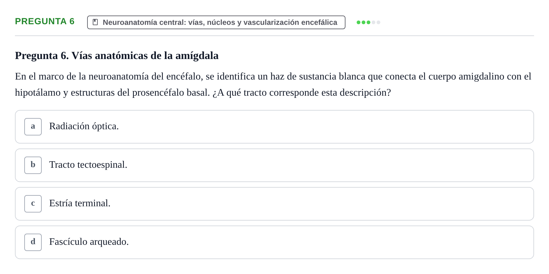 Enunciado: Pregunta 6