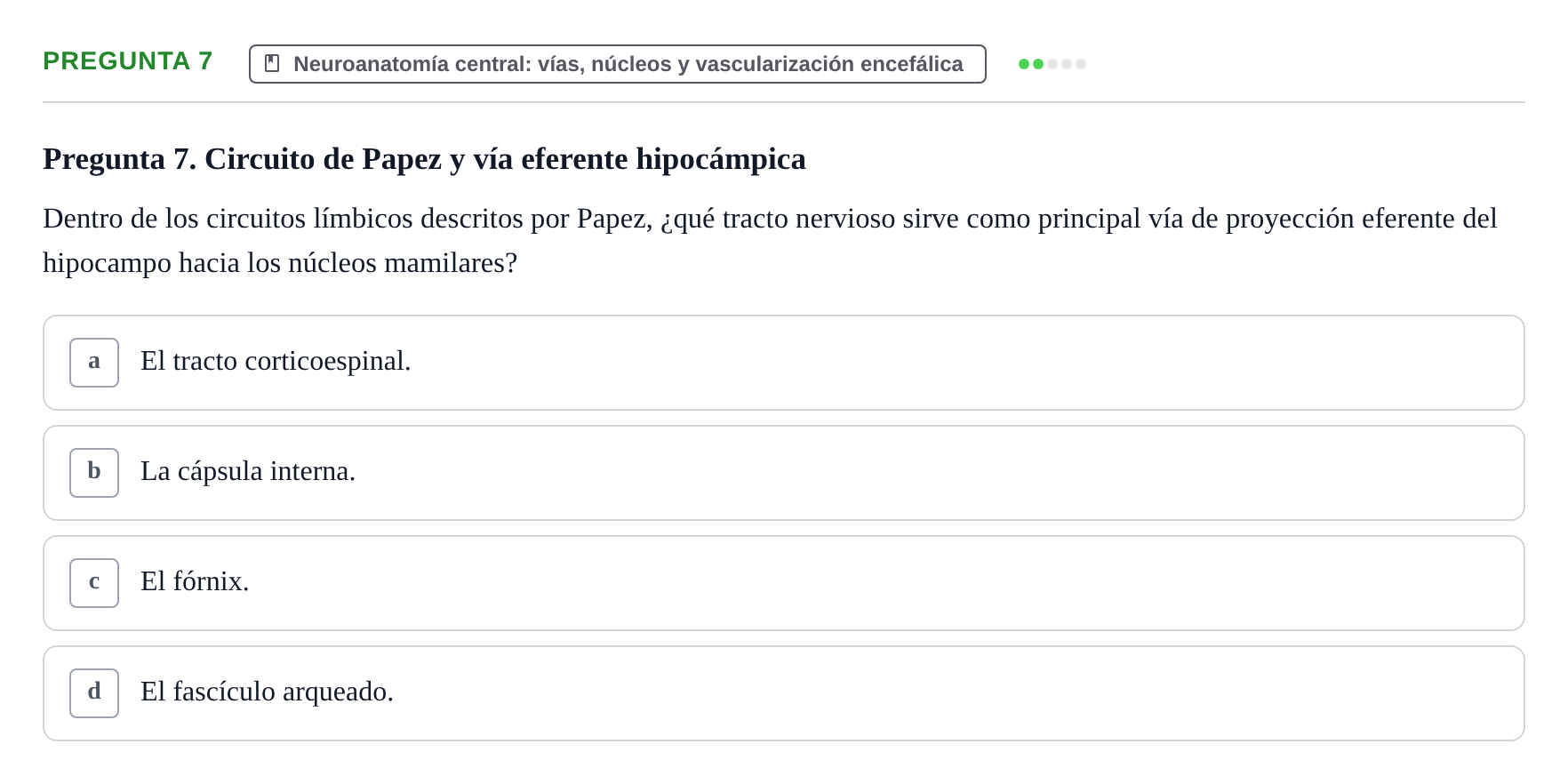 Enunciado: Pregunta 7