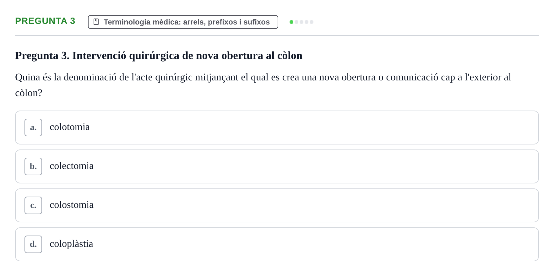 Enunciado: Pregunta 3 · Introducció a les Ciències de la Salut UAB Exemples