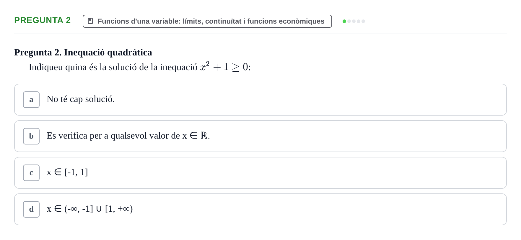 Enunciado: Pregunta 2 · Matemáticas Empresariales UDL 2012