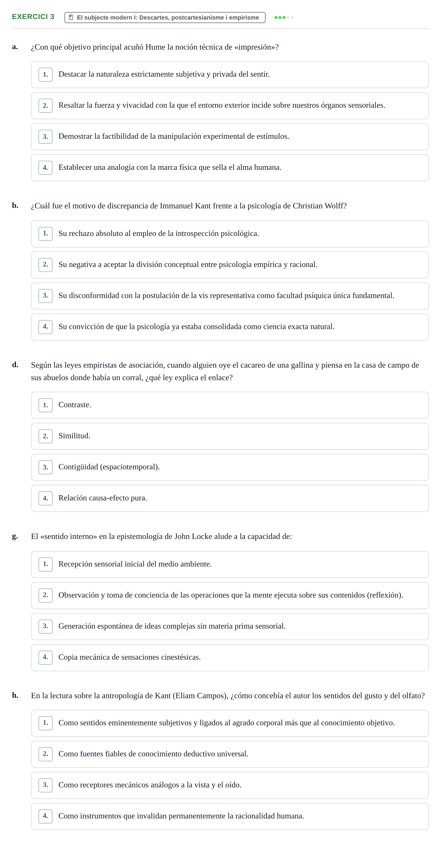 Enunciado: Ejercicio 3 - El subjecte modern I: Descartes, postcartesia… · Historia de la Psicología UAB Exemples 2018