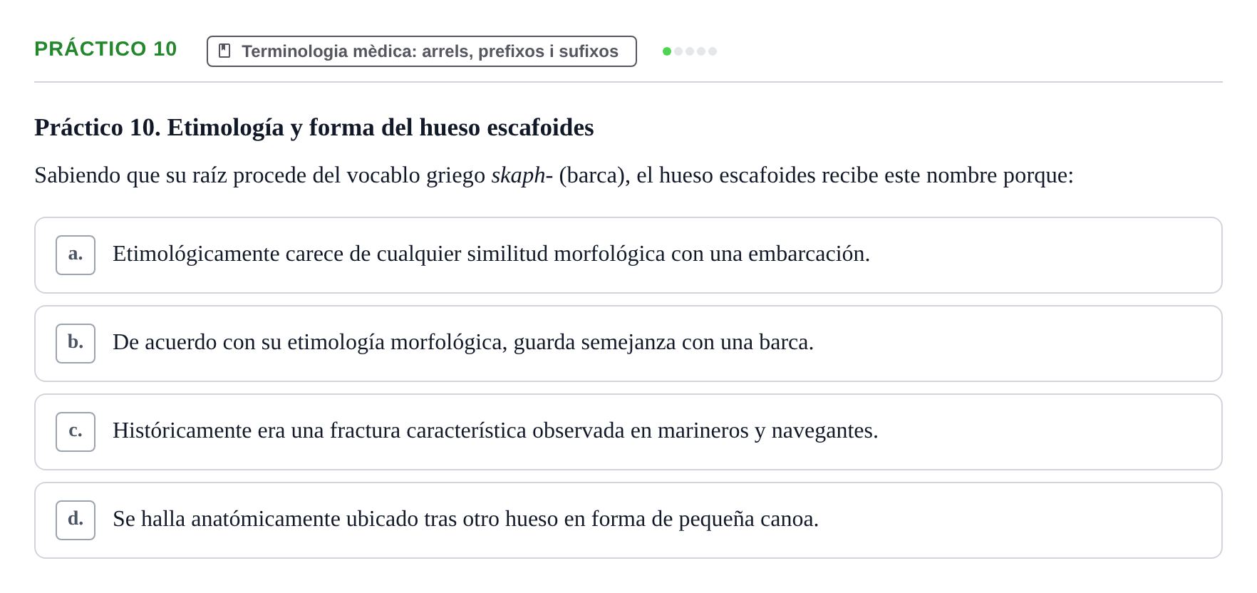 Enunciado: Ejercicio Práctico 10 · Introducció a les Ciències de la Salut UAB 2026