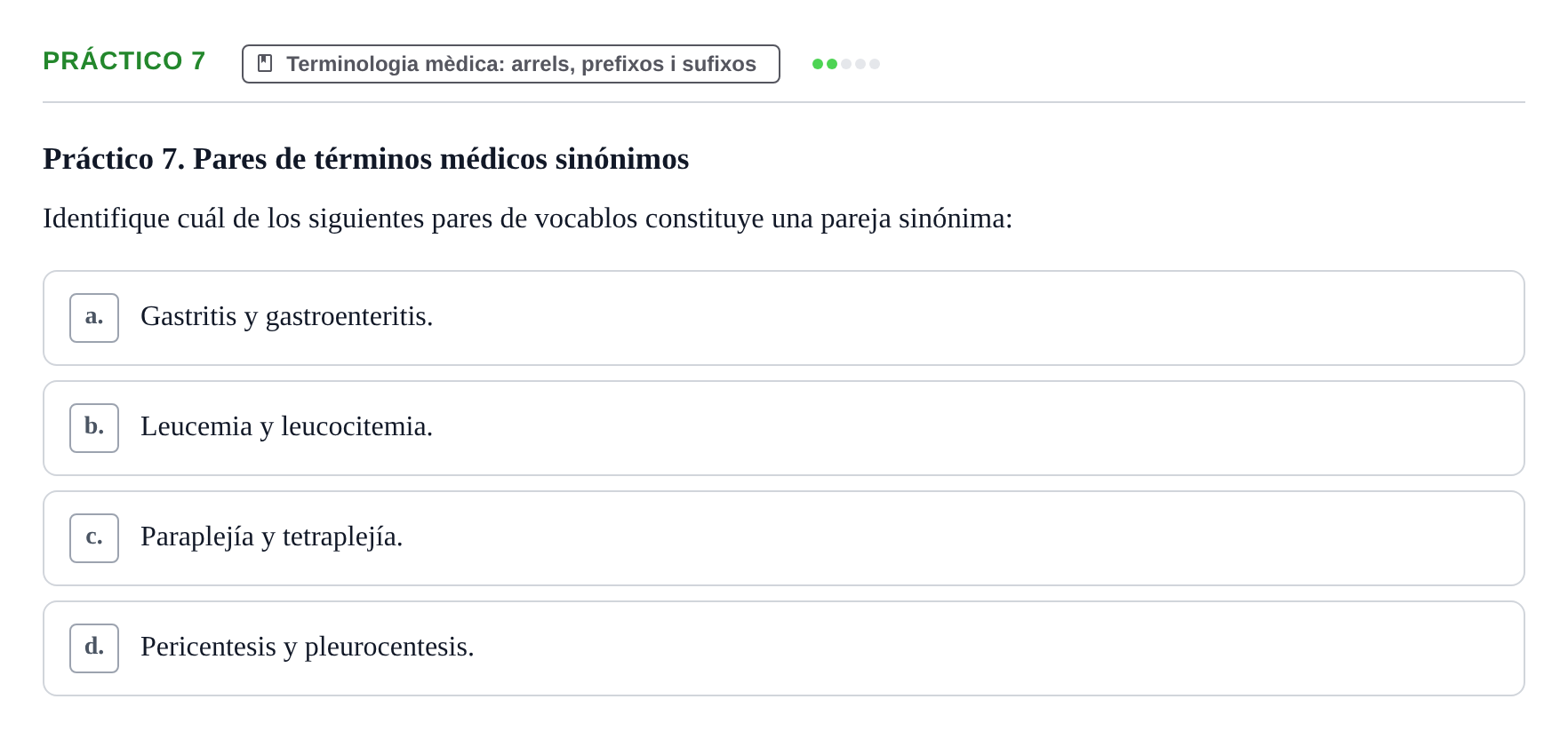 Enunciado: Ejercicio Práctico 7 · Introducció a les Ciències de la Salut UAB 2026