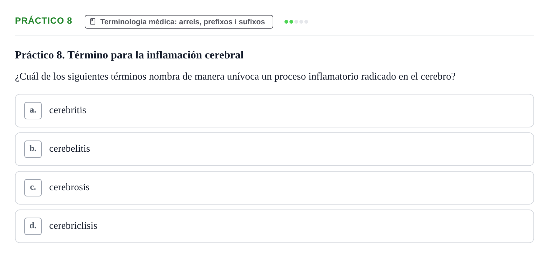 Enunciado: Ejercicio Práctico 8 · Introducció a les Ciències de la Salut UAB 2026