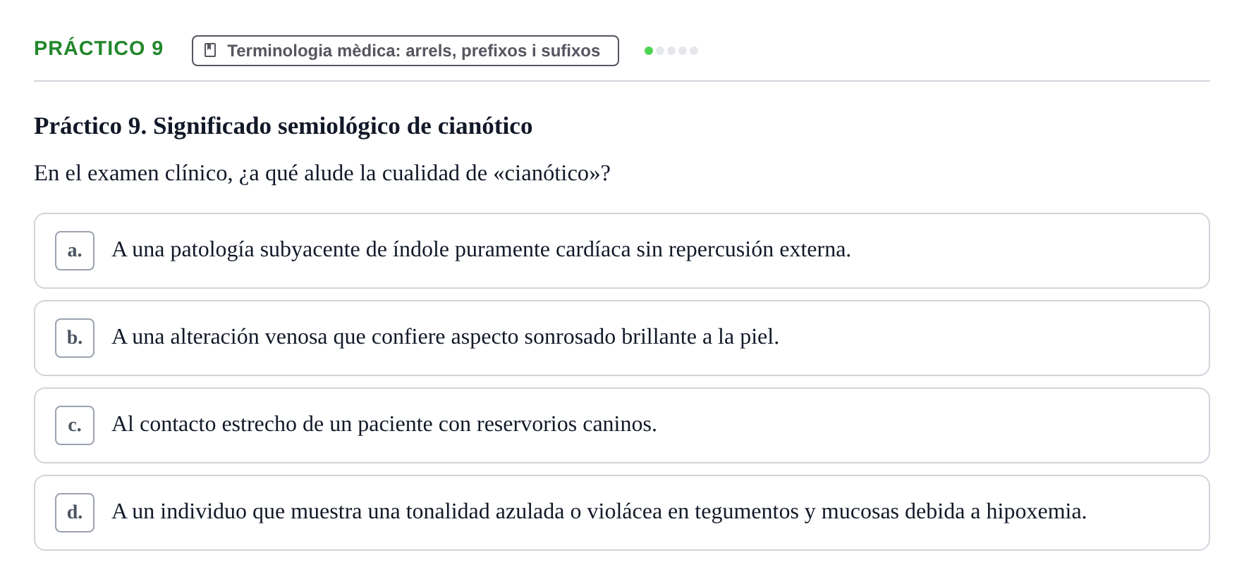 Enunciado: Ejercicio Práctico 9 · Introducció a les Ciències de la Salut UAB 2026