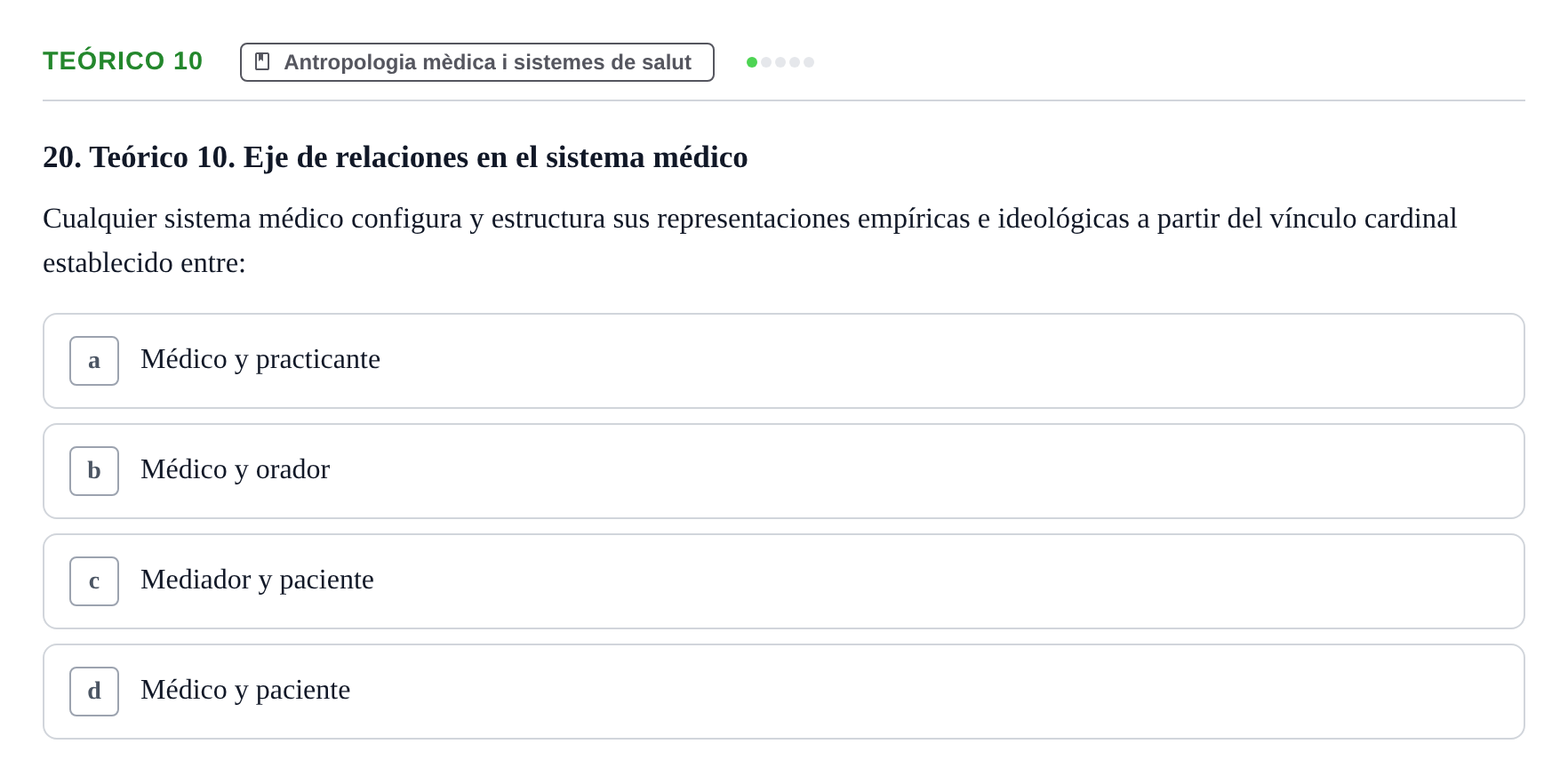 Enunciado: Ejercicio Teórico 10 · Introducció a les Ciències de la Salut UAB 2026