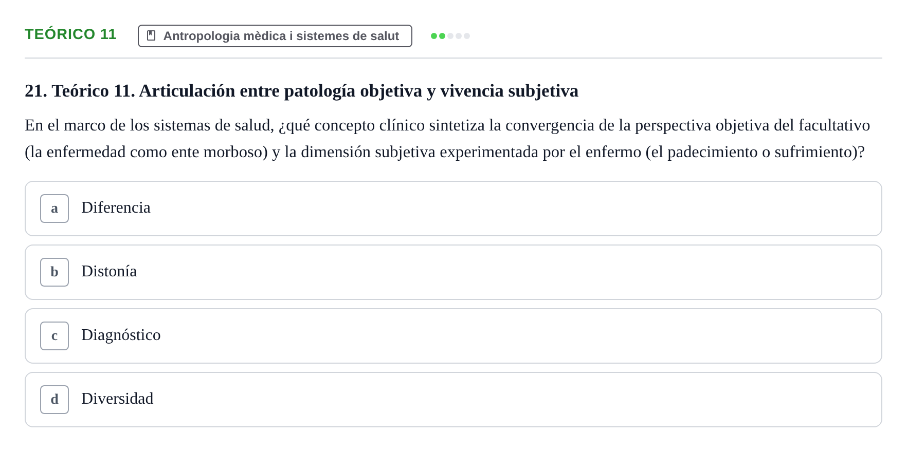 Enunciado: Ejercicio Teórico 11 · Introducció a les Ciències de la Salut UAB 2026