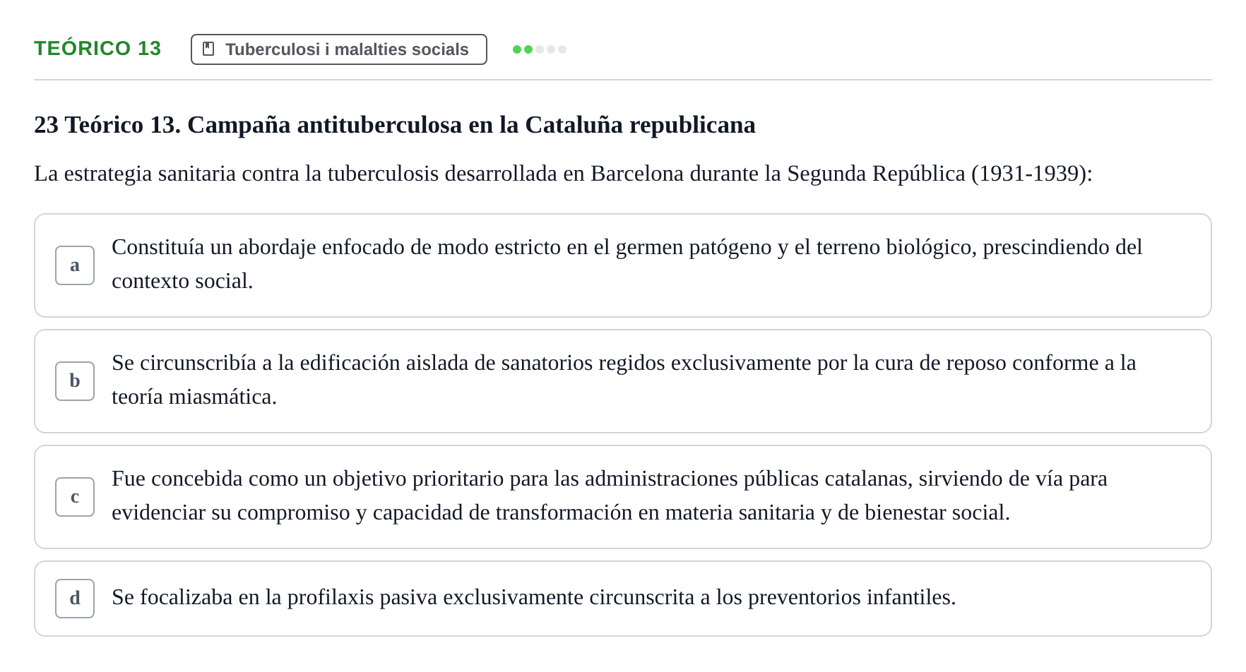 Enunciado: Ejercicio Teórico 13 · Introducció a les Ciències de la Salut UAB 2026