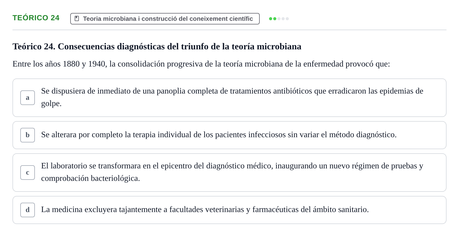 Enunciado: Ejercicio Teórico 24 · Introducció a les Ciències de la Salut UAB 2026
