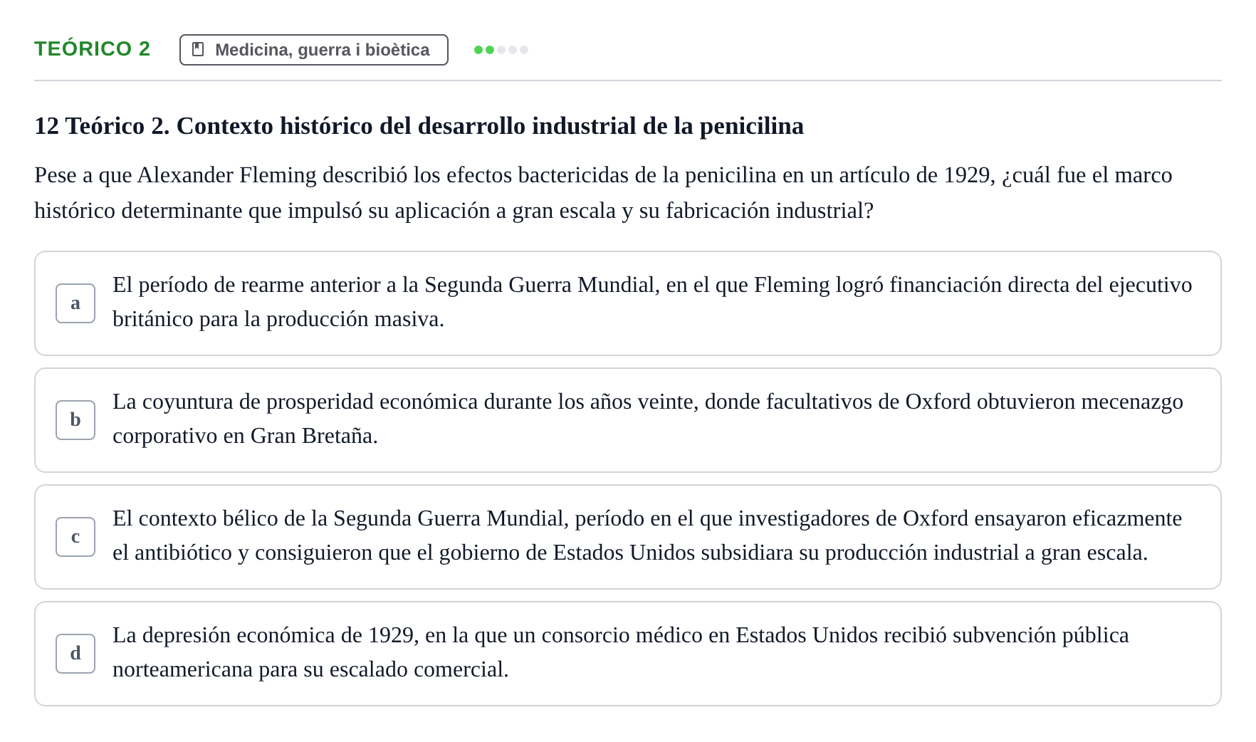 Enunciado: Ejercicio Teórico 2 · Introducció a les Ciències de la Salut UAB 2026