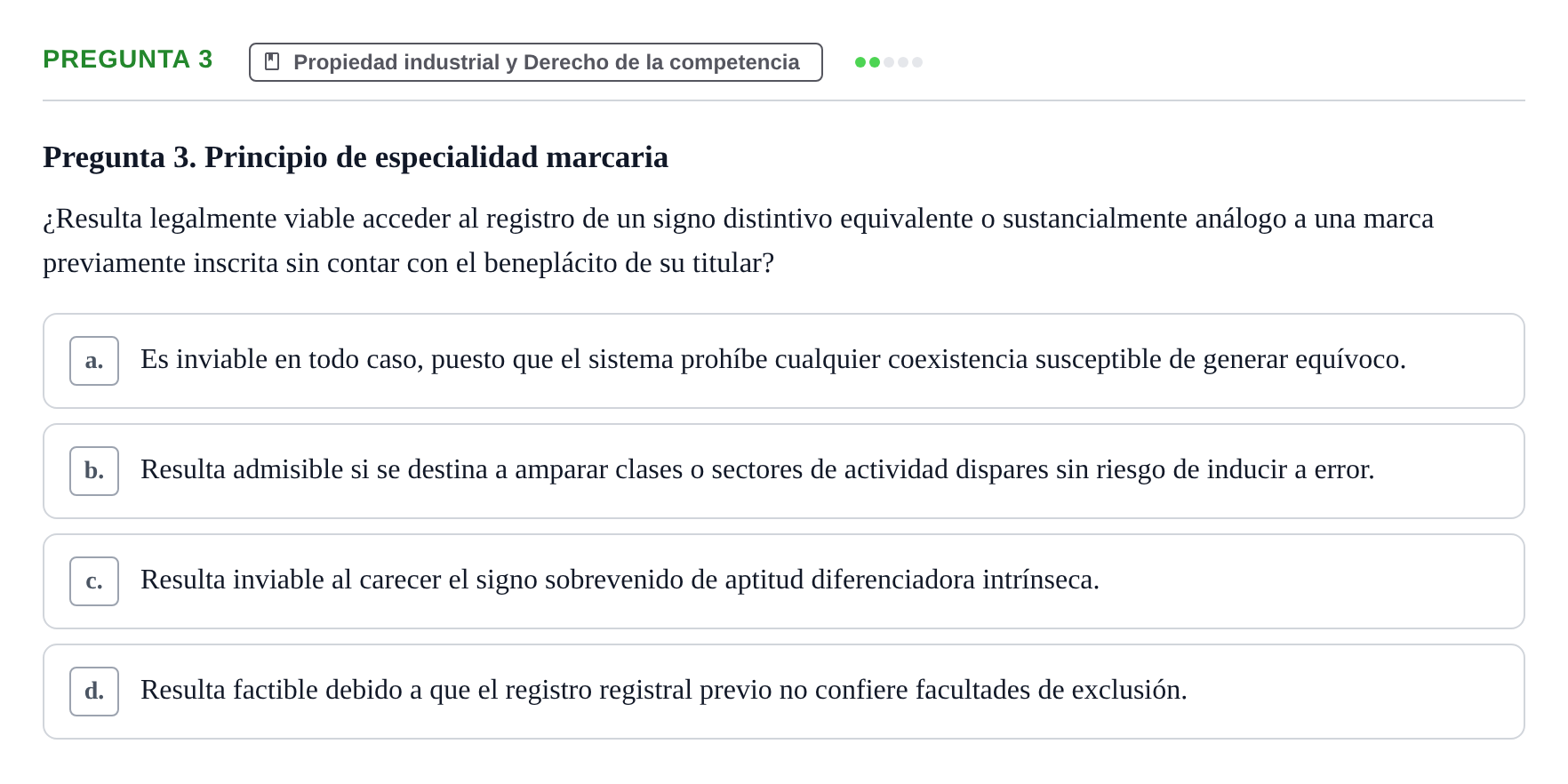 Enunciado: Pregunta 3 · Derecho Mercantil UDL Examen de Derecho Mercantil: Bloques 1 a 4
