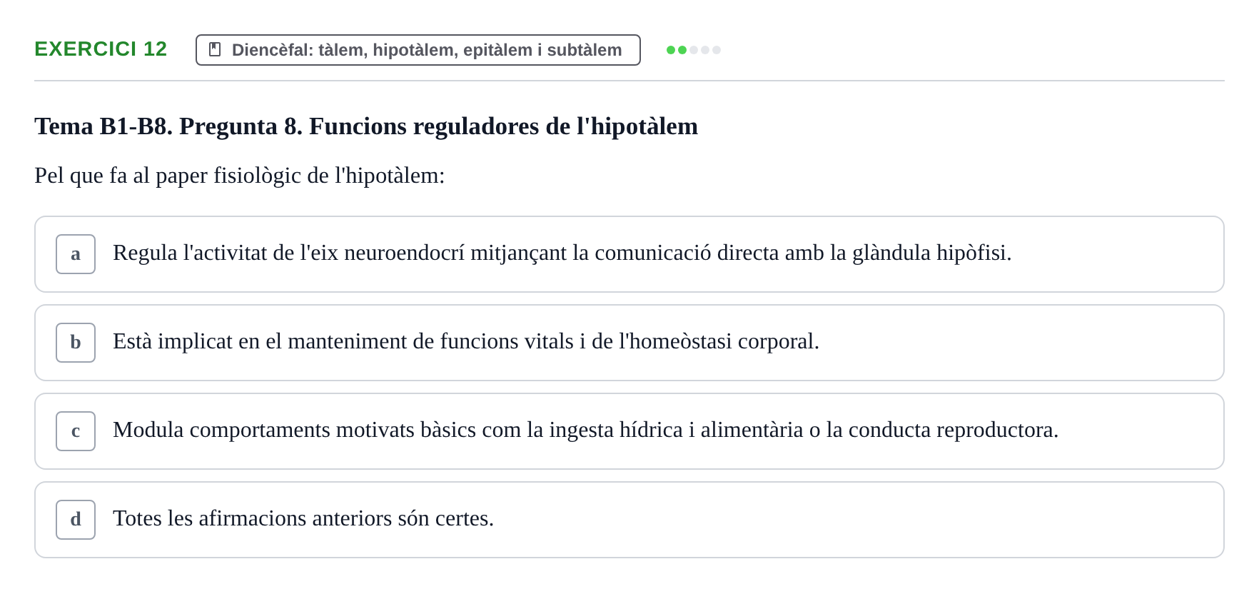 Enunciado: Problema 12 · Fundamentos de Psicobiología Ii UAB Avaluació Continuada: Examen de Neuroanatomia EV1