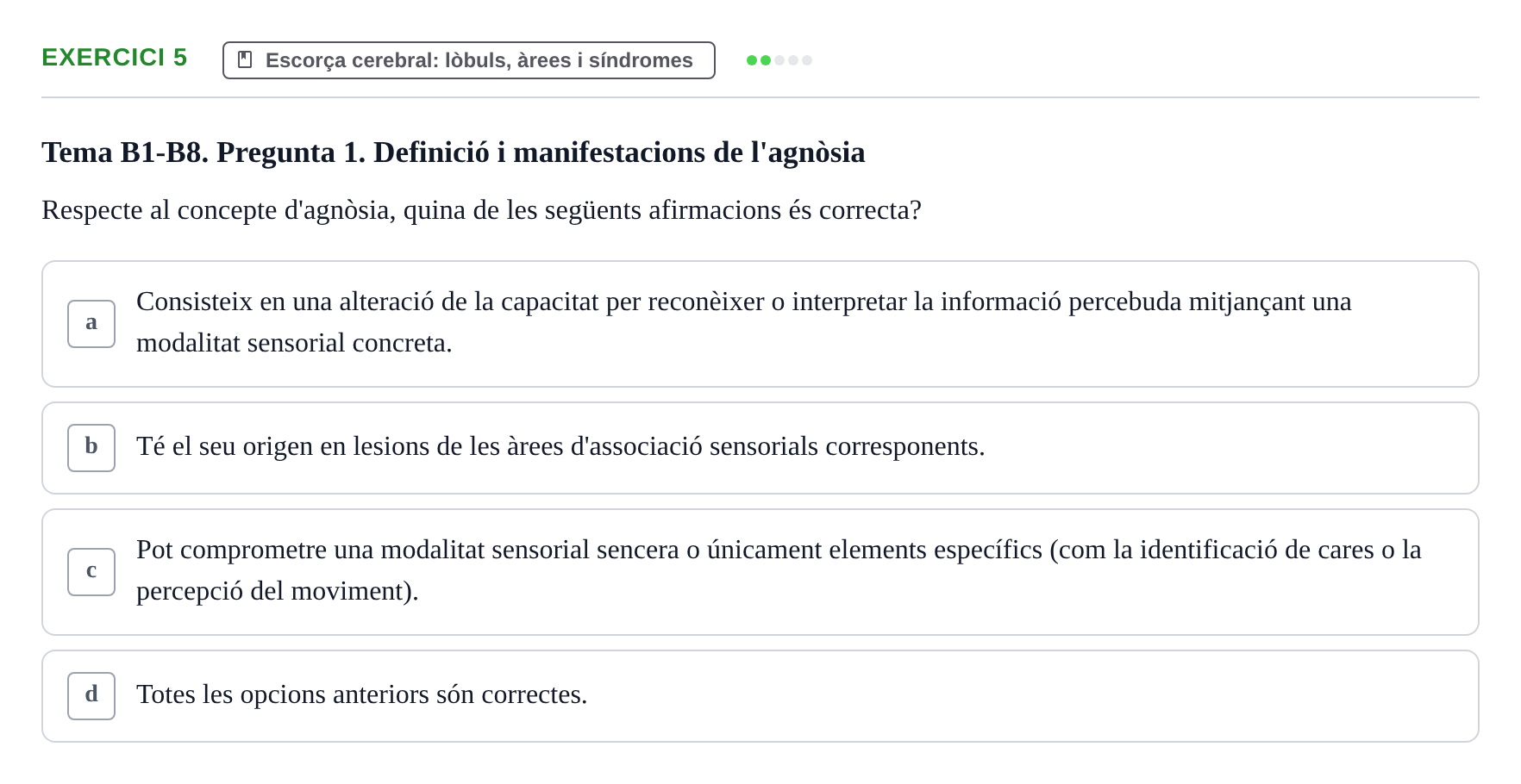 Enunciado: Problema 5 · Fundamentos de Psicobiología Ii UAB Avaluació Continuada: Examen de Neuroanatomia EV1