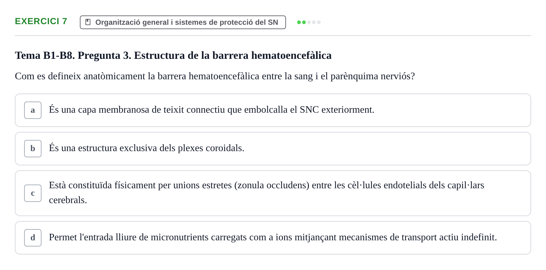 Enunciado: Problema 7 · Fundamentos de Psicobiología Ii UAB Avaluació Continuada: Examen de Neuroanatomia EV1