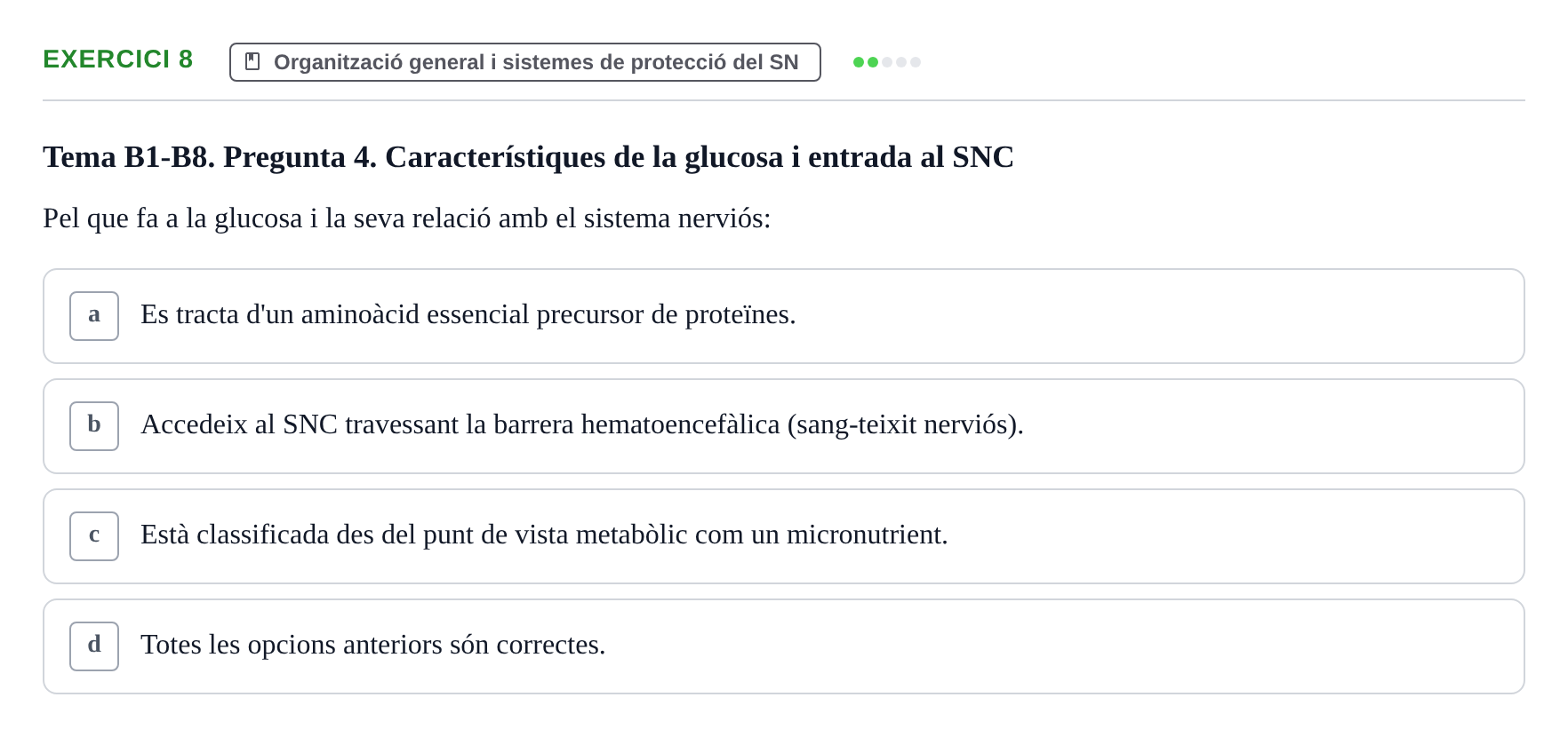 Enunciado: Problema 8 · Fundamentos de Psicobiología Ii UAB Avaluació Continuada: Examen de Neuroanatomia EV1