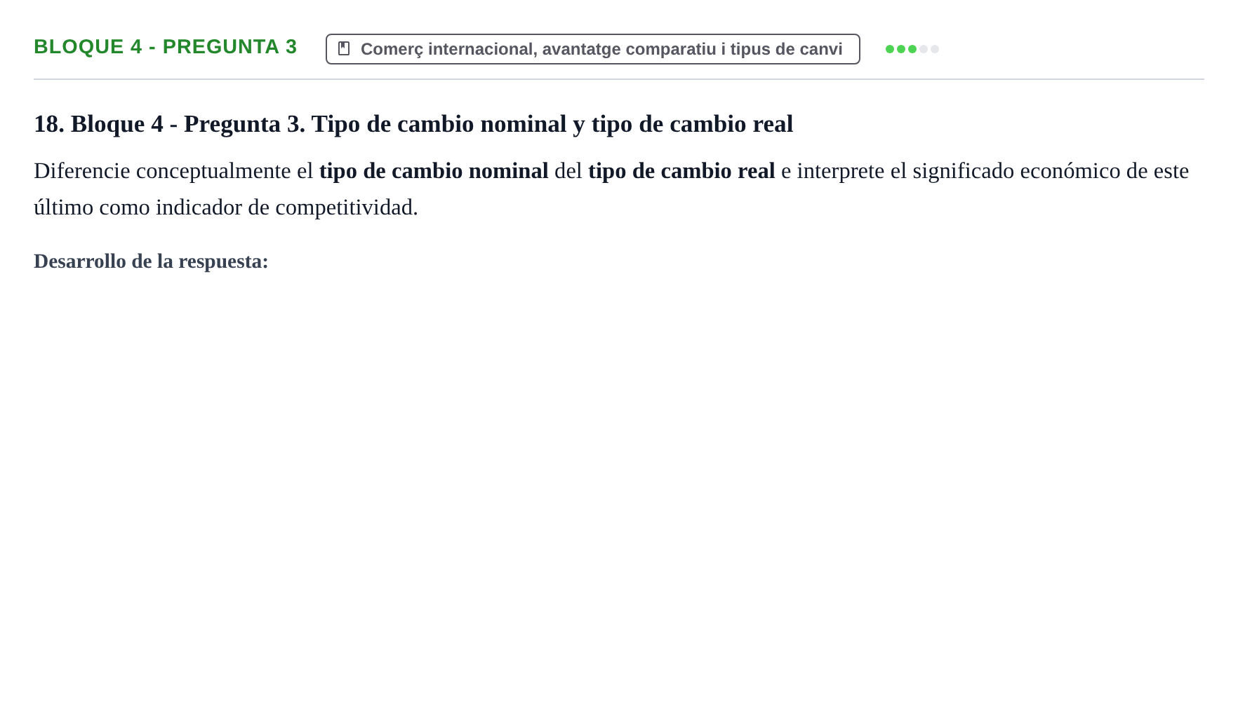 Enunciado: Bloque 4 - Pregunta 3 · Economía I UDL Exámenes Teóricos de Desarrollo por Bloques: Macroeconomía