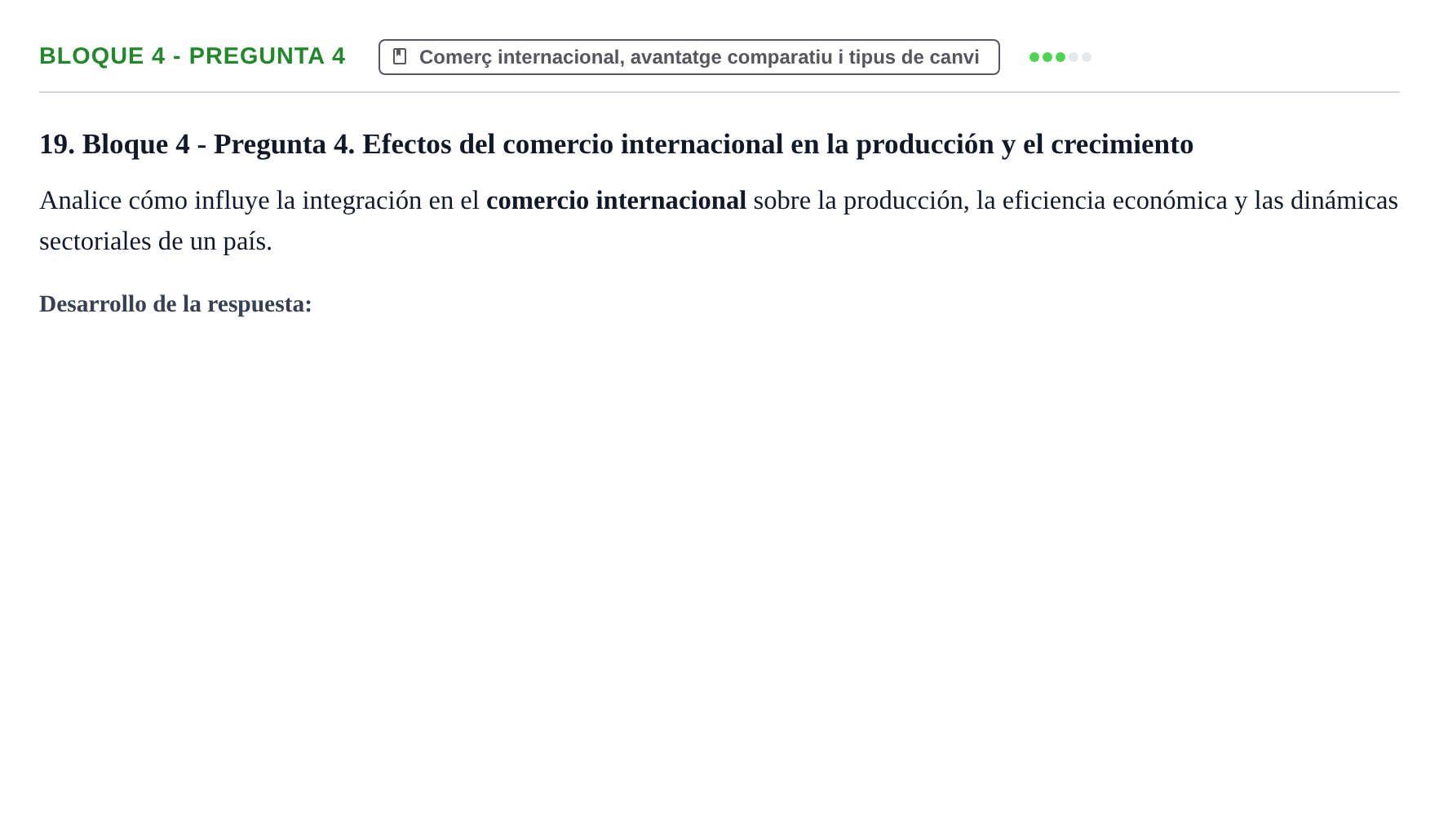 Enunciado: Bloque 4 - Pregunta 4 · Economía I UDL Exámenes Teóricos de Desarrollo por Bloques: Macroeconomía
