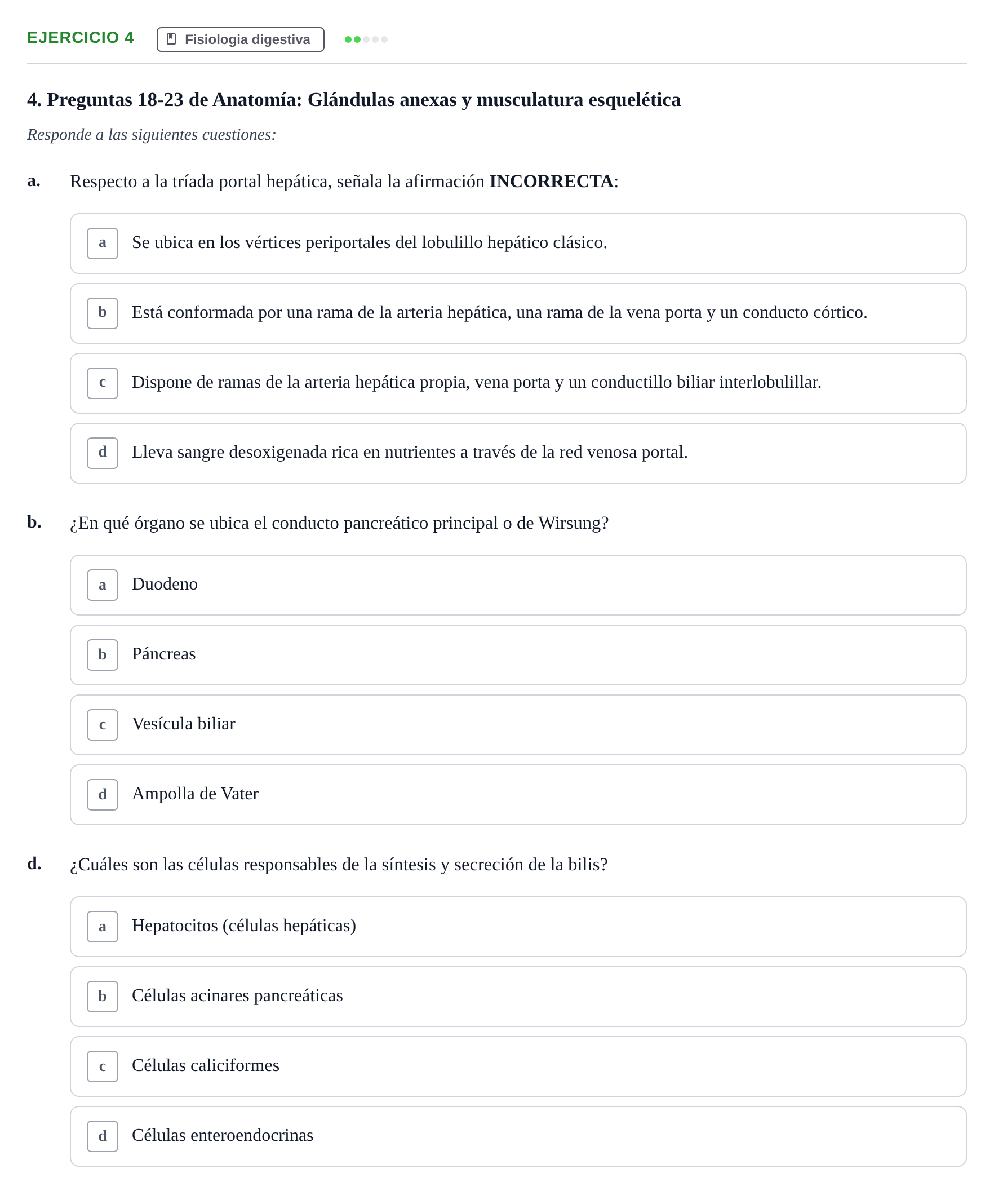 Enunciado: Ejercicio 4 - Fisiologia digestiva · BASES BIOLÒGIQUES PER L'ATENCIO A LA PERSONA: FISIOLOGIA UDL 2020