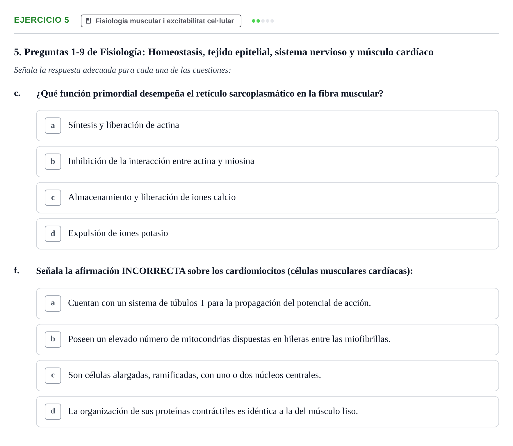 Enunciado: Ejercicio 5 - Fisiologia muscular · BASES BIOLÒGIQUES PER L'ATENCIO A LA PERSONA: FISIOLOGIA UDL 2020