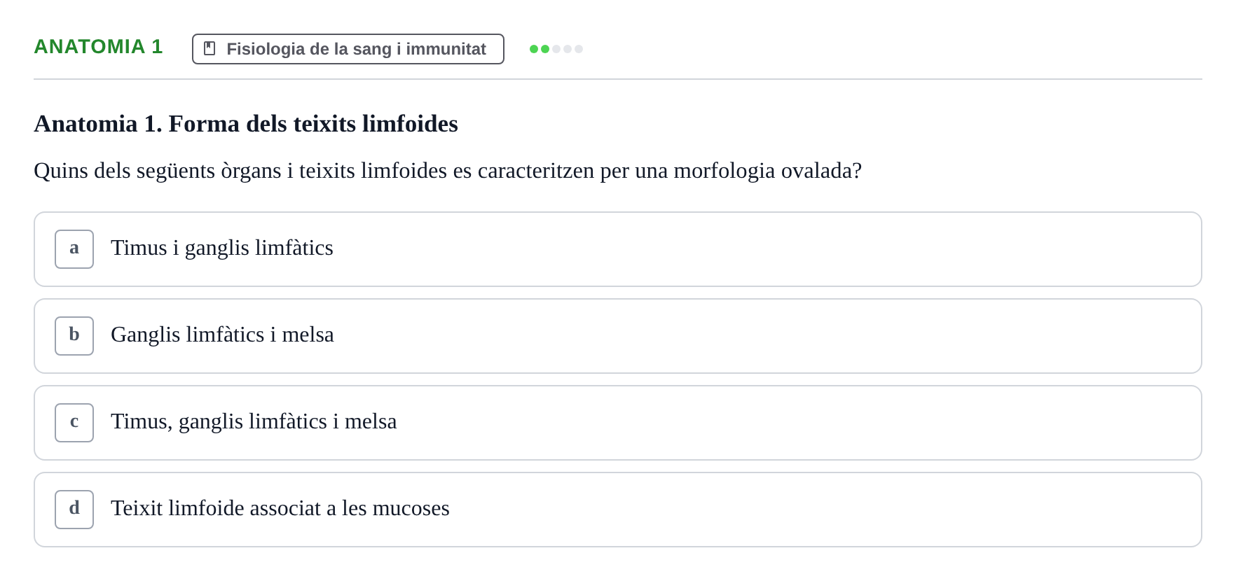 Enunciado: Ejercicio Anatomia 1 · BASES BIOLÒGIQUES PER L'ATENCIO A LA PERSONA: ANATOMIA UDL Examen Parcial de Bases Biològiques: Anatomia i Fisiologia