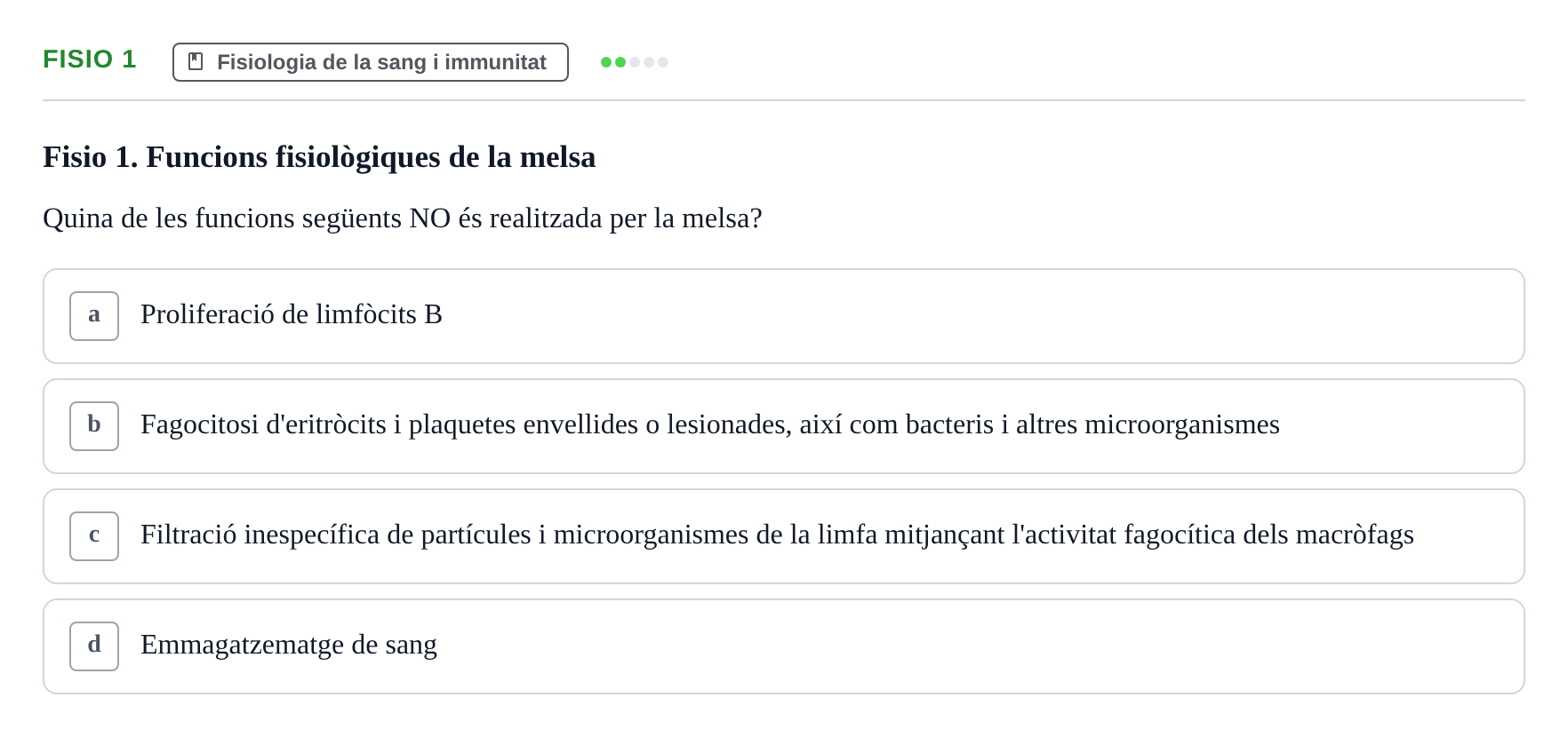 Enunciado: Ejercicio Fisio 1 · BASES BIOLÒGIQUES PER L'ATENCIO A LA PERSONA: ANATOMIA UDL Examen Parcial de Bases Biològiques: Anatomia i Fisiologia