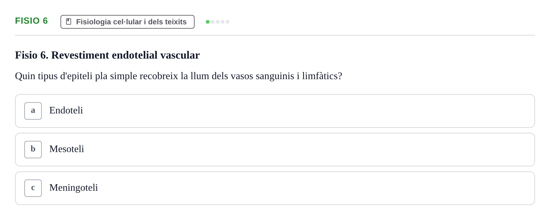 Enunciado: Ejercicio Fisio 6 · BASES BIOLÒGIQUES PER L'ATENCIO A LA PERSONA: ANATOMIA UDL Examen Parcial de Bases Biològiques: Anatomia i Fisiologia