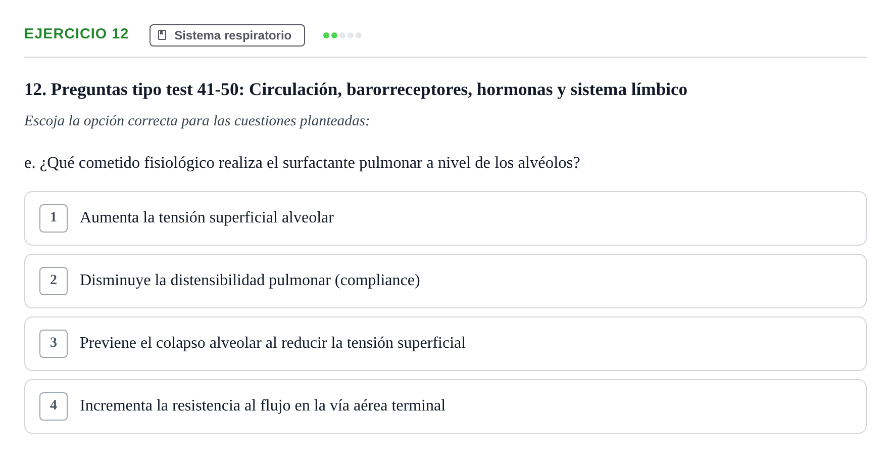 Enunciado: Ejercicio 12 - Sistema respiratorio · BASES BIOLÒGIQUES PER L'ATENCIO A LA PERSONA: ANATOMIA UDL 2023