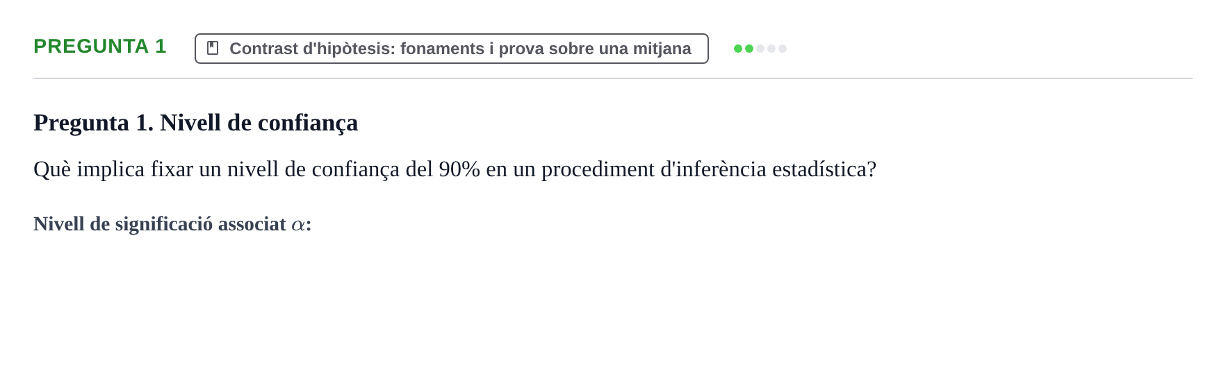 Enunciado: Pregunta 1 · BASES CIENTÍFIQUES I BIOESTADÍSTICA APLICADA A LES CIÈNCIES DE LA SALUT UDL 2016