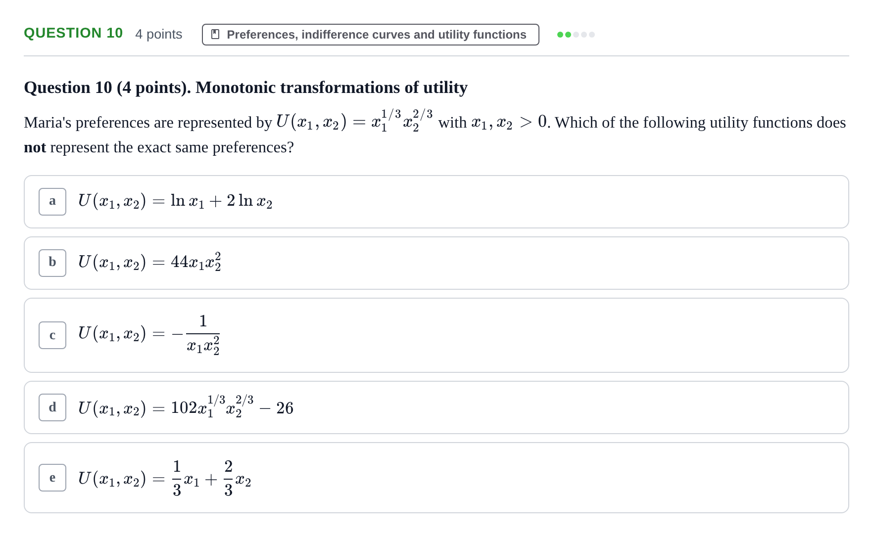 Enunciado: Question 10 · Microeconomía II UPF 2016