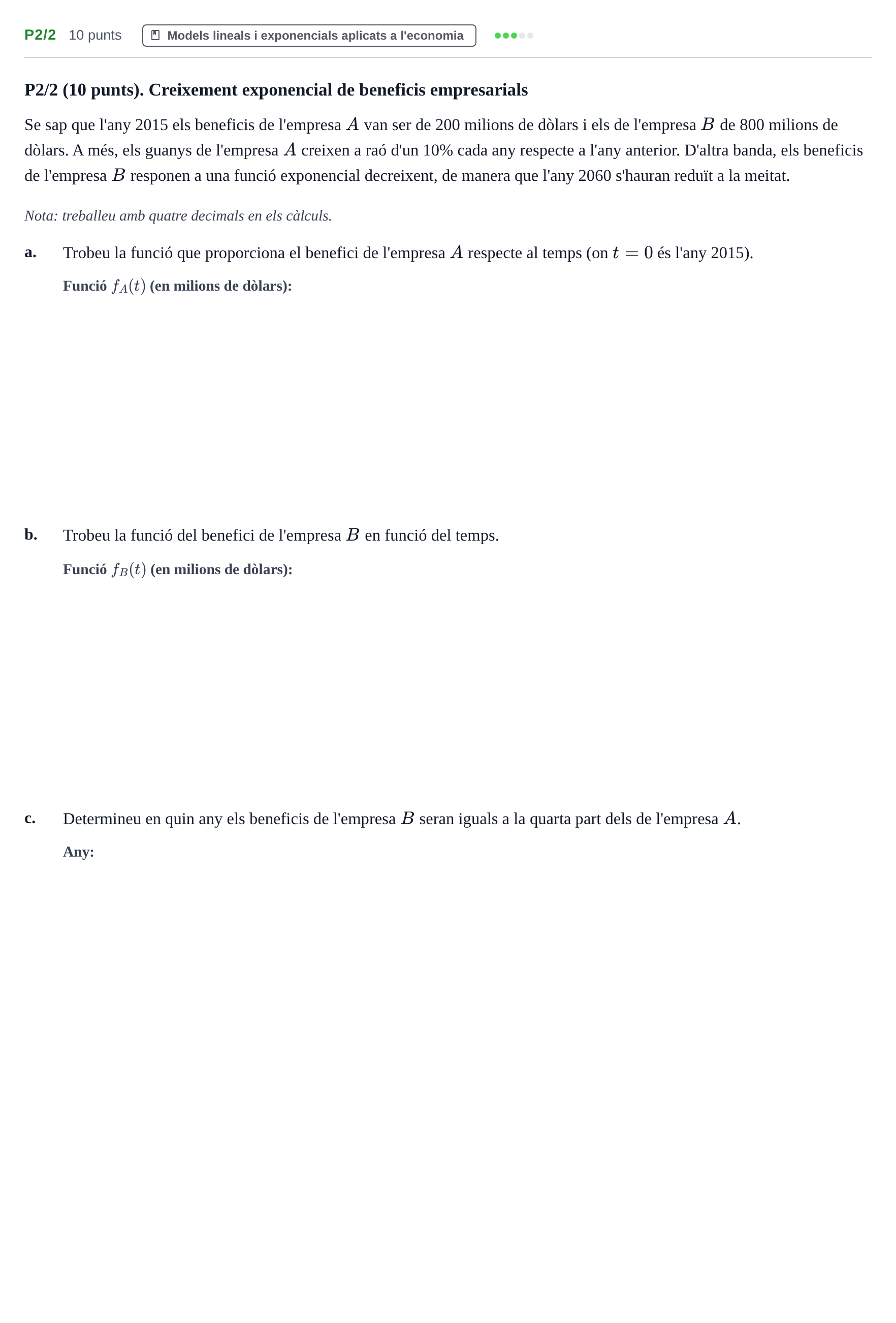 Enunciado: Ejercicio P2/2 · Matemàtiques I UPF 2020