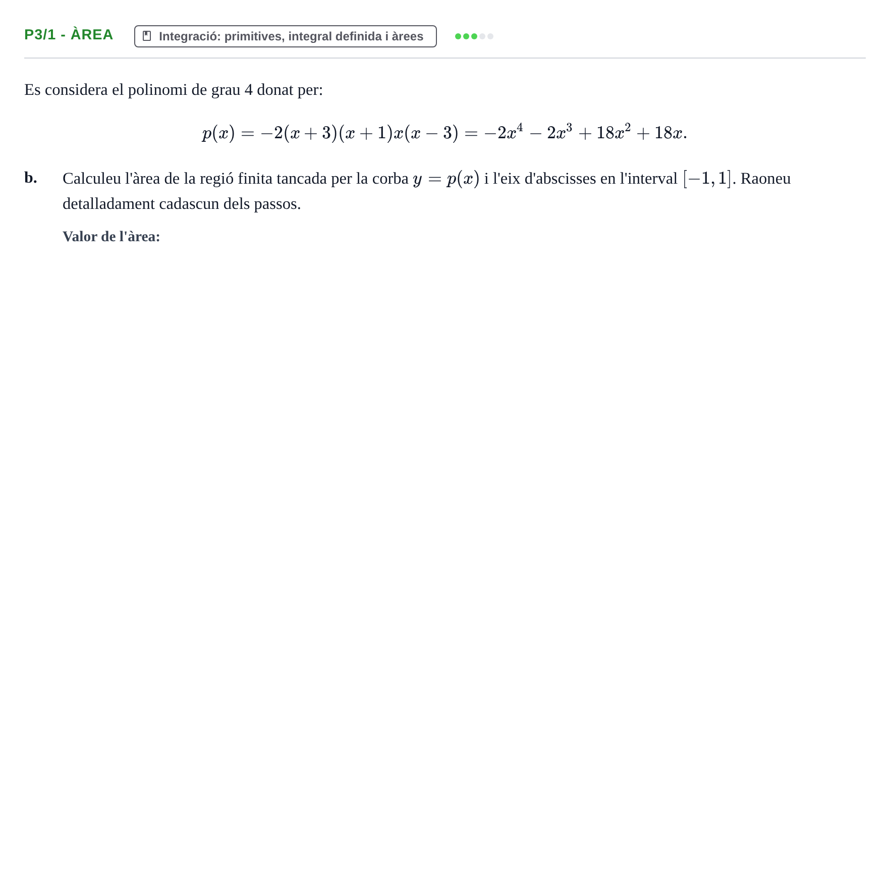 Enunciado: Ejercicio P3/1 - Àrea · Matemàtiques I UPF 2020