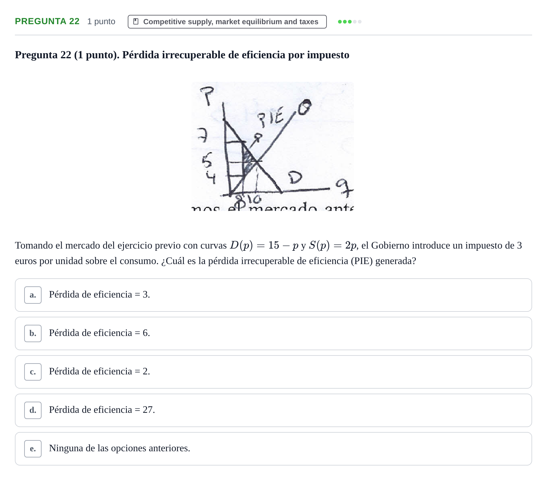 Enunciado: Pregunta 22 · Microeconomía II UPF Juny 2016