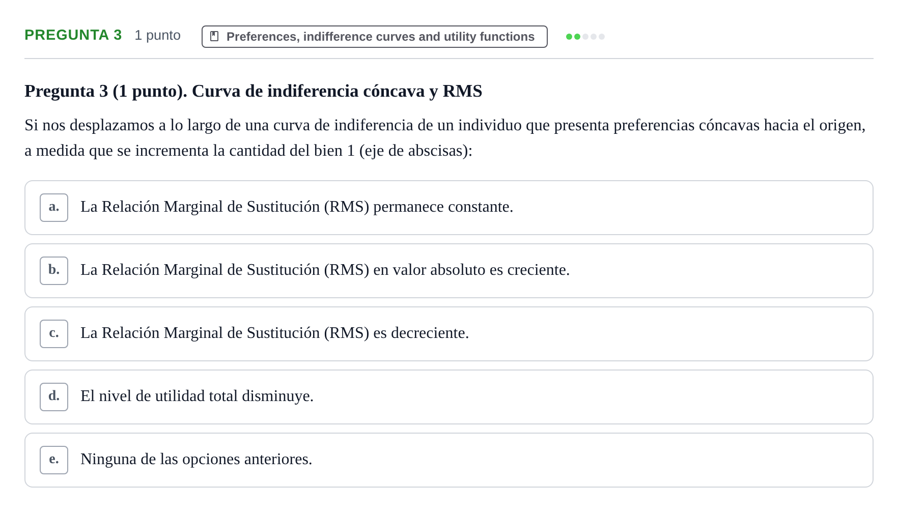 Enunciado: Pregunta 3 · Microeconomía II UPF Juny 2016