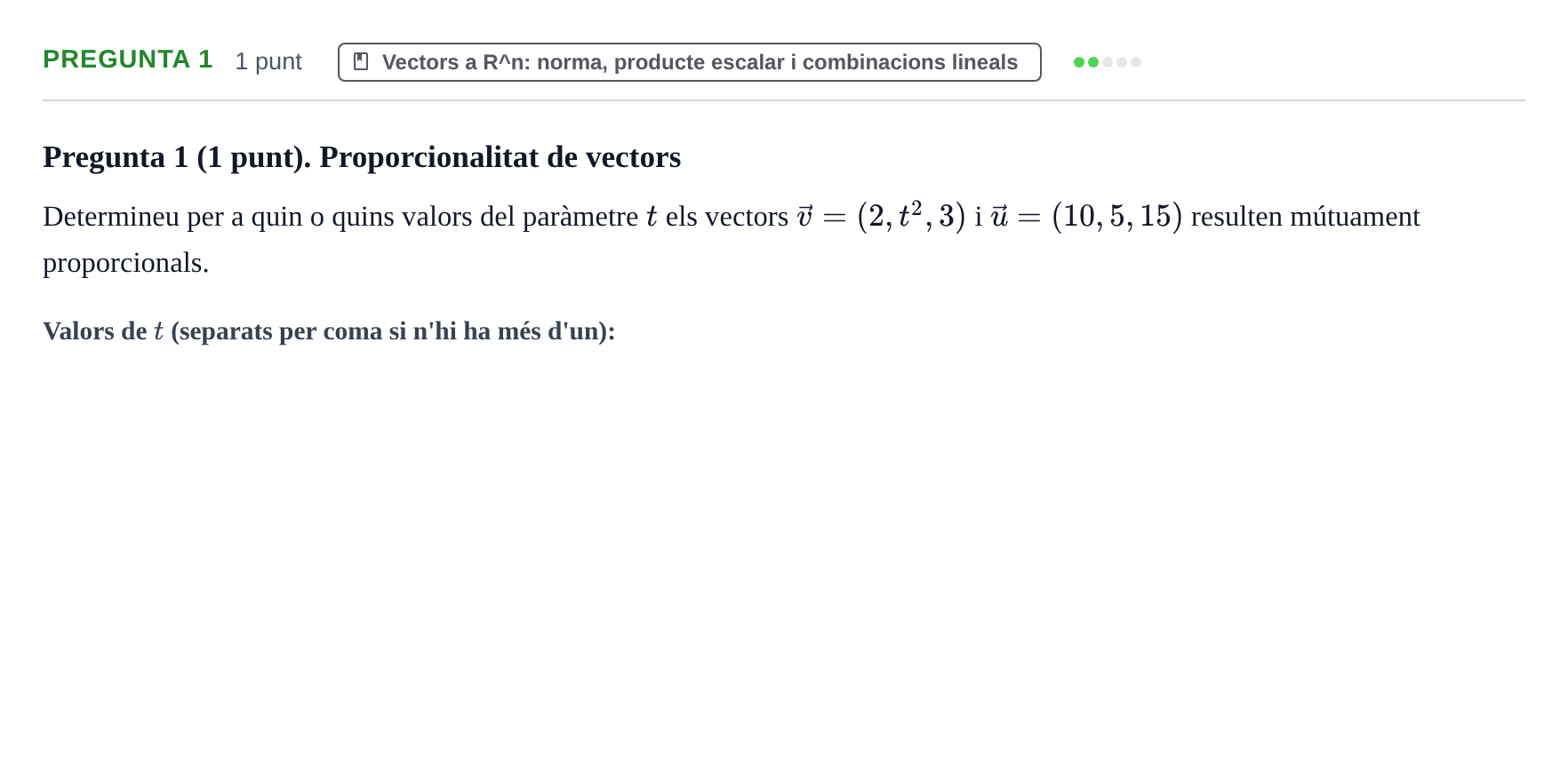 Enunciado: Pregunta 1 · Matemàtiques I UPF 2020